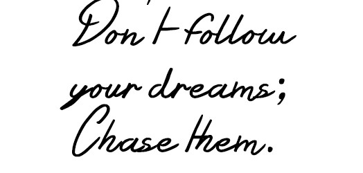 Image result for chase your dreams